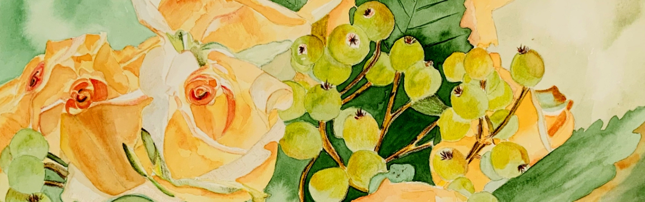 Rosen und Trauben